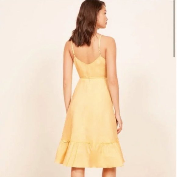 Reformation Yellow Midi Dress - Picture 4 of 7